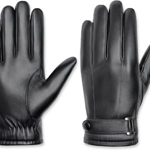 Gants cuir synthétique tactiles chauffants LUFFLOK