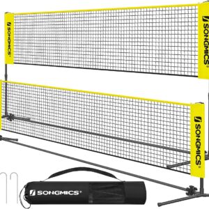 SONGMICS Filet de Badminton 3 m – Réglable, Portable