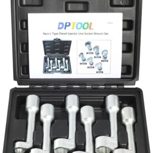DPTOOL Kit 6 douilles injection diesel 1/2'' 12-19mm