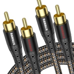 Câble RCA 1M Audio plaqué or HiFi - RAWAUX