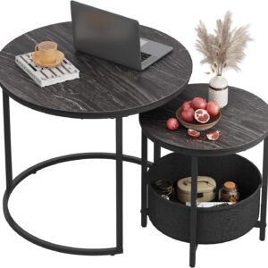 Table basse WLIVE Gris Fumé avec rangement