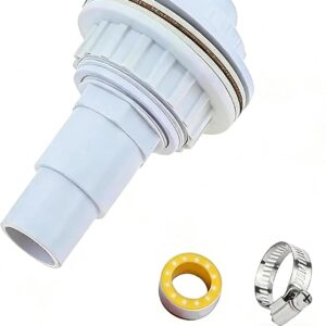Buse de refoulement piscine 32/38 mm - Tête pivotante blanche