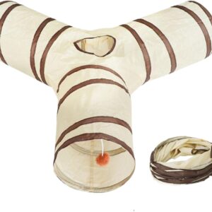 Tunnel 3 voies pour chat - Jouet interactif Renchey