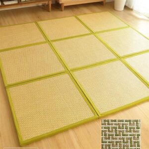 Tatami japonais MIAOXIAO 60x60 cm - Rotin épais & confortable