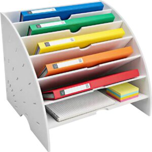 Rangement Documents A4 6 Niveaux WPC Blanc - GHWMYD