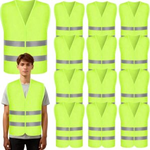 Gilet Réfléchissant Sécurité 12 Pièces - BORDEAG
