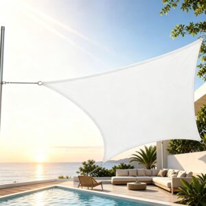 Voile Ombre Terrasse 2x5m - HDPE Anti-UV | TQQEPOOL