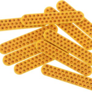 Veemoon 10 Panneaux Réfléchissants Jaune 7,5 cm