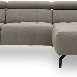Canapé Cunelli gris L avec dossier réglable 292x175 cm