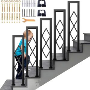 Rampe escalier U noir 95 cm – Garde-corps sécurisé & décoratif