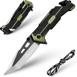 Couteau pliant 3 en 1 survie - Acier 3Cr13
