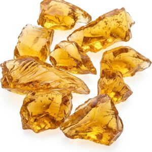 Pierres décoratives verre ambre 20 kg – Effet naturel