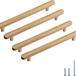 Lot de 6 poignées bois 16 cm - Évionlin