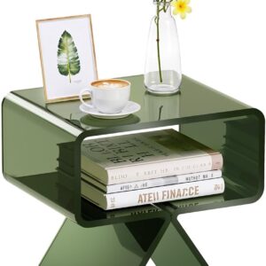 Table d'appoint VEVOR en acrylique 30x39 cm - Moderne et transparente