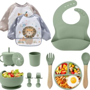 Set repas bébé 12 pièces en silicone CUBTEM