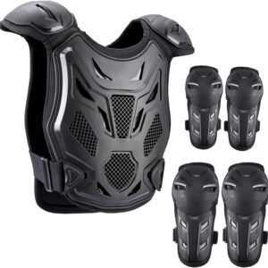 Protection moto enfant 5 pièces PELLOR – Sécurité VTT Ski Vélo