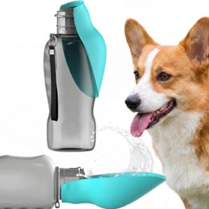 Gourde 800 ml pour chien – Sans BPA, gamelle intégrée