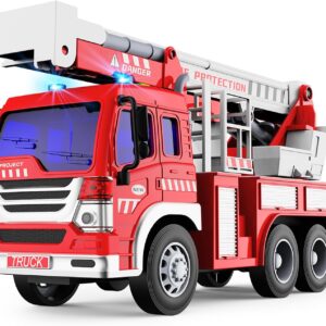 GizmoVine Camion de Pompier XXL Son et lumière - Jouet enfant 3 à 8 ans
