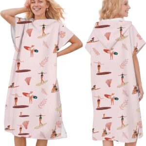 Poncho microfibre séchage rapide, robe de bain unisexe