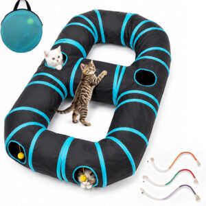 Tunnel pour chat en 8 avec jouets – Iriisy