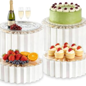 Lot 4 rehausseurs buffet 10 & 20 cm blanc