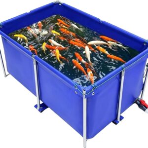 Étang à poissons pliant 6x3m en PVC durable