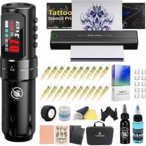Kit complet stylo rotatif & imprimante pochoirs LIUMATE