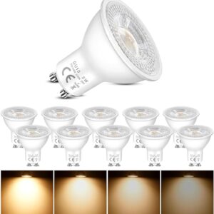 Ampoules LED GU10 5W Dimmable 2700K - Lot de 10