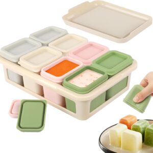 8 Pots conservation bébé 50ml silicone sans BPA - SYCEES