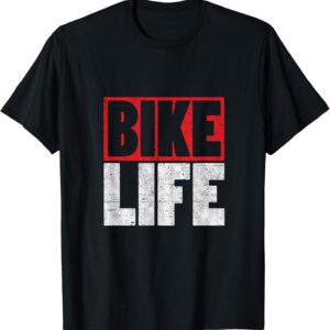 T-shirt vélo 'Living the Bike Life' – Style & Confort