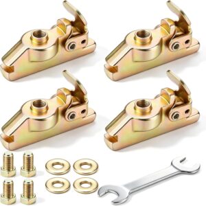 Hicarer Raccords E-Track 4 pièces 3/8-24 pour Remorque