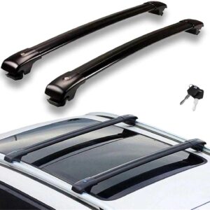 Barres de toit verrouillables pour Porsche Cayenne 2011-2017