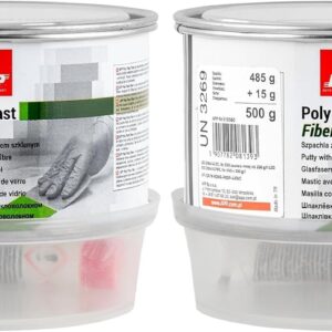Mastic Polyester Armé Fibre de Verre APP Poly Plast - 0,5kg